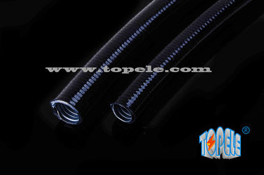 ống dẫn linh hoạt sóng Xám / Đen PVC phủ điện Thép kẽm ống linh hoạt