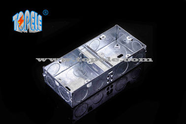 BS4662 GI Switch Một băng nhóm / Hai băng nhóm hộp điện và nắp, hộp dẫn đường GI