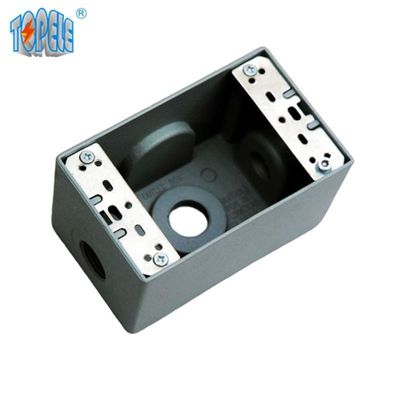 UL Danh sách 4x2 phòng chống thời tiết hộp điện nhôm một / hai ổ cắm