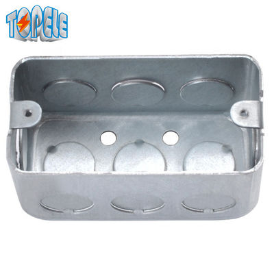 1 băng nhóm hình chữ nhật hộp kết nối điện thép kẽm 2x4 Inch