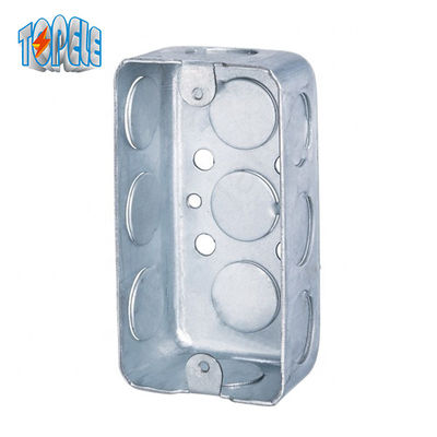 1 băng nhóm hình chữ nhật hộp kết nối điện thép kẽm 2x4 Inch
