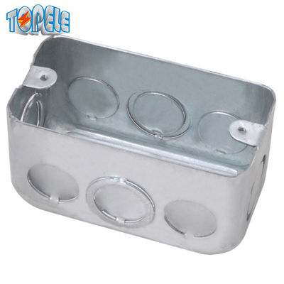 1 băng nhóm hình chữ nhật hộp kết nối điện thép kẽm 2x4 Inch