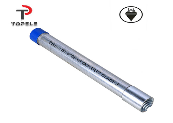 25mm lớp 3 BS Galvanized Gi ống dẫn cho dây điện