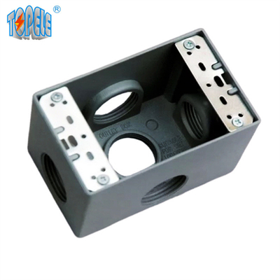 UL Danh sách 4 * 2 nhôm một nhóm thiết bị chống thời tiết hộp đầu ra màu xám