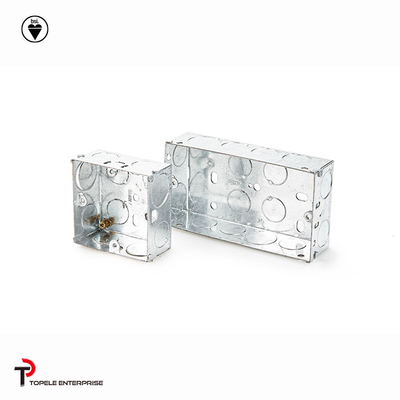 Hộp điện / hộp ống dẫn kim loại tiêu chuẩn Anh với PVC, hộp chuyển mạch